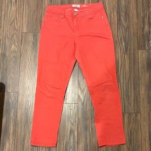 Amanda & Chelsea Women's Bright Orange Ankle Pants